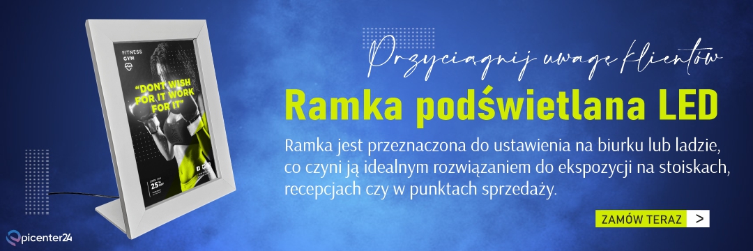 Rama LED stojąca