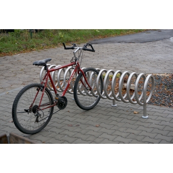 Stojak na rowery SPIRALA B-1 - 8 lub 14 miejsc rowerowych /NIERDZEWNY/