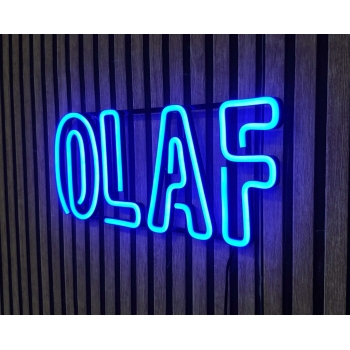 Neon LED z imieniem OLAF