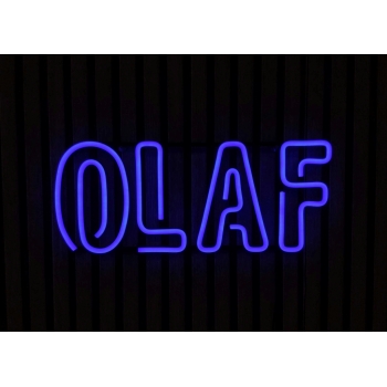 Neon LED z imieniem OLAF