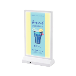 Stojak na menu podświetlany LED A5