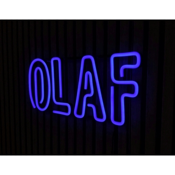 Neon LED z imieniem OLAF