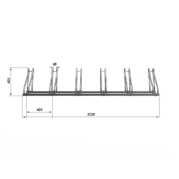 Stojak na rower PROPEN - 6 miejsc rowerowych