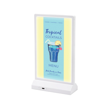 Stojak na menu podświetlany LED A5