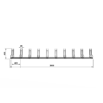 Stojak na rowery ELKA - 10 miejsc  rowerowych