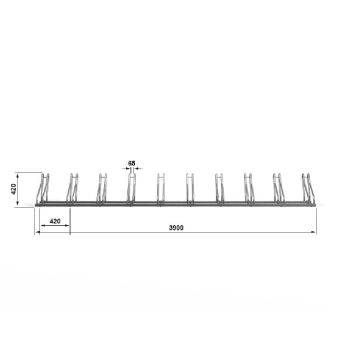 Stojak na rower PROPEN - 10 miejsc rowerowych