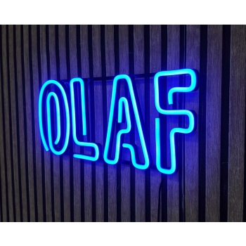 Neon LED z imieniem OLAF