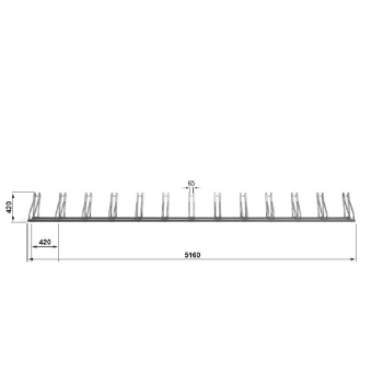 Stojak na rower PROPEN - 13 miejsc rowerowych