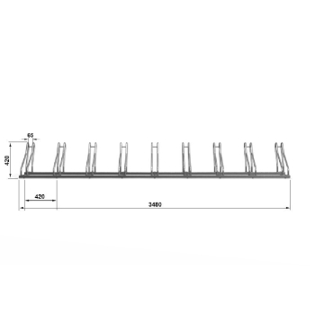 Stojak na rower PROPEN - 9 miejsc rowerowych