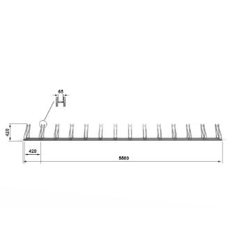 Stojak na rower PROPEN - 14 miejsc rowerowych