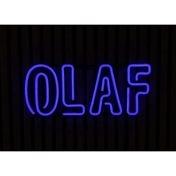 Neon LED z imieniem OLAF