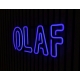 Neon LED z imieniem OLAF